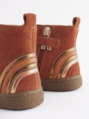 Tan Brown Wide Fit (G) Suede Chelsea Boots - Image 3 of 5