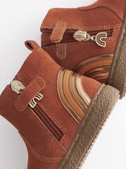 Tan Brown Wide Fit (G) Suede Chelsea Boots - Image 5 of 5