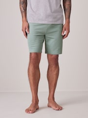 Grey/Sage Green Texture Lightweight Joggers Shorts 2 Pack - Image 3 of 15