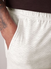 Grey/Sage Green Texture Lightweight Joggers Shorts 2 Pack - Image 8 of 15