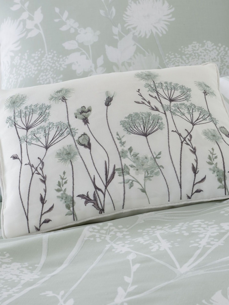 Catherine Lansfield White Meadowsweet Cushion - Image 1 of 3