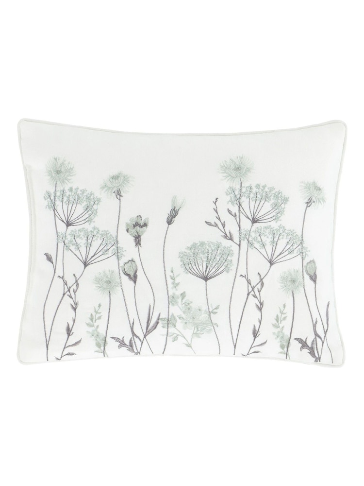 Catherine Lansfield White Meadowsweet Cushion - Image 2 of 3