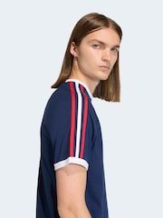 adidas Originals Blue 3-Stripes T-Shirt - Image 5 of 6