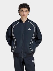 adidas Originals Black Teamgeist Padded Jacket - Image 1 of 5