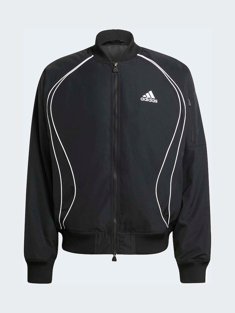 adidas Originals Black Teamgeist Padded Jacket - Image 5 of 5 adidas Originals Black Teamgeist Padded Jacket - Image 5 of 5