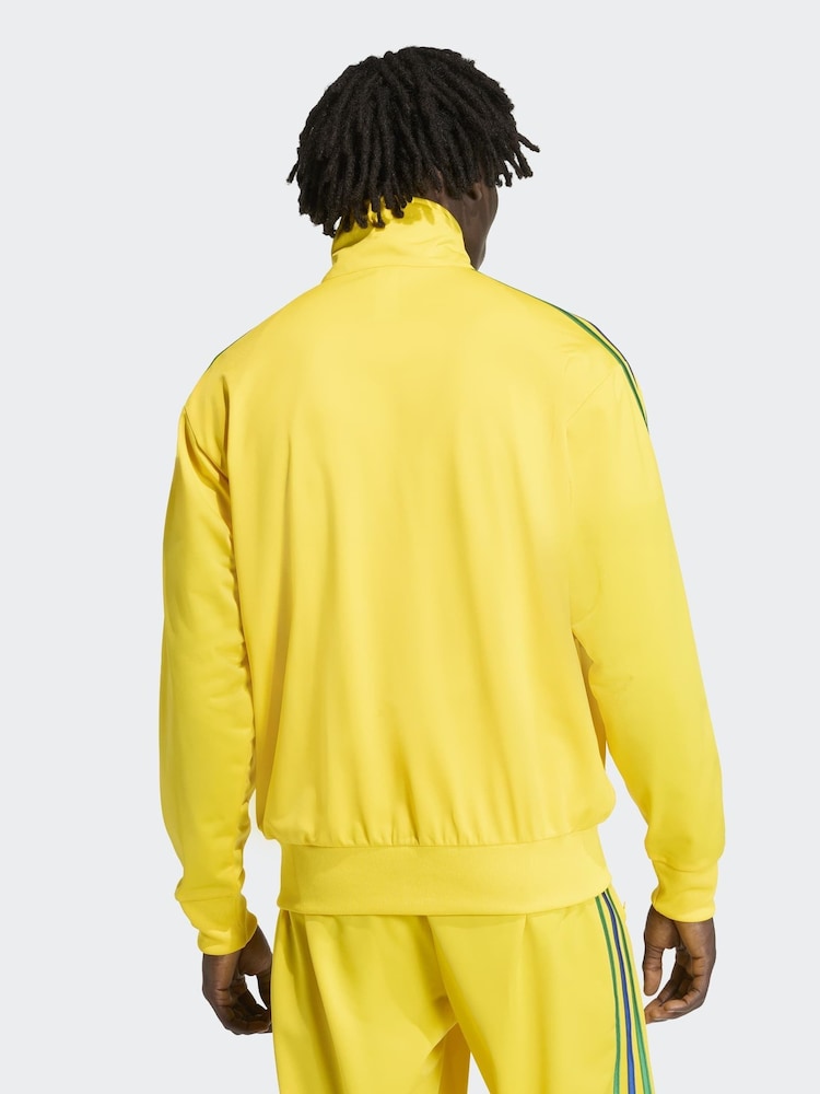 adidas Originals Yellow Firebird Track Top - Image 2 of 6