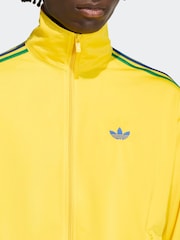adidas Originals Yellow Firebird Track Top - Image 4 of 6