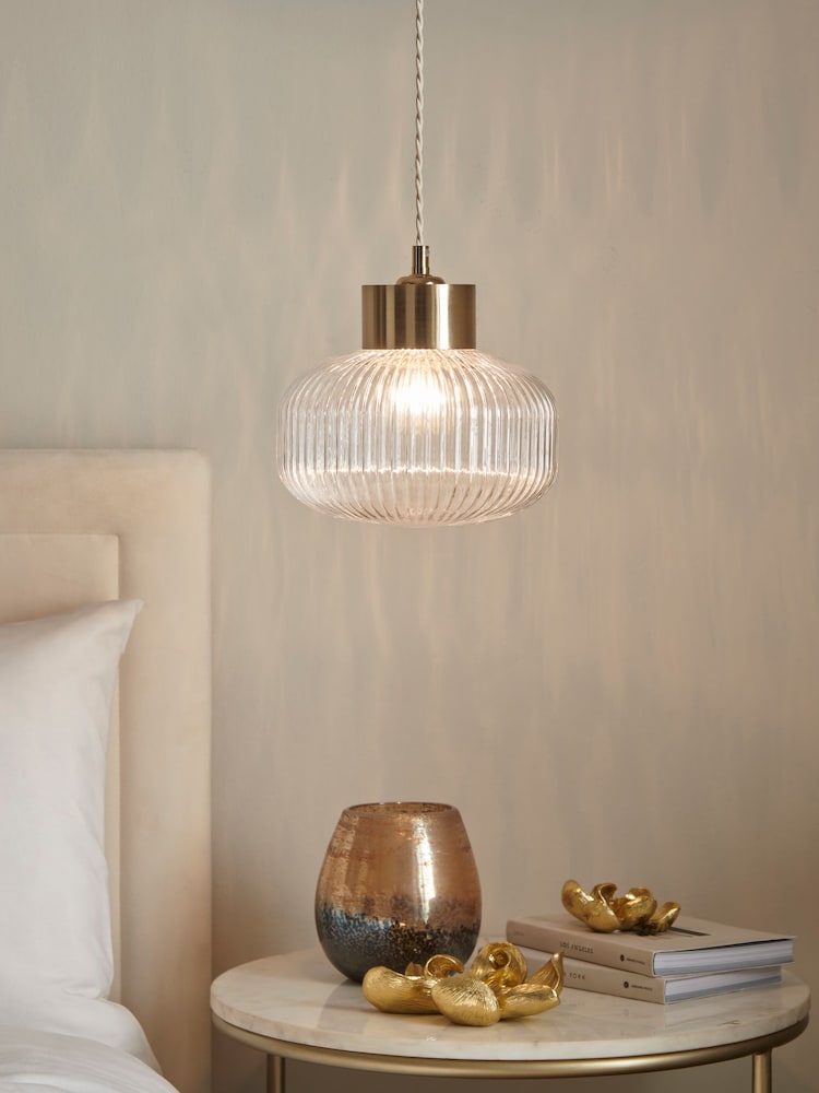 Clear Lexington Easy Fit Lamp Shade - Image 1 of 4