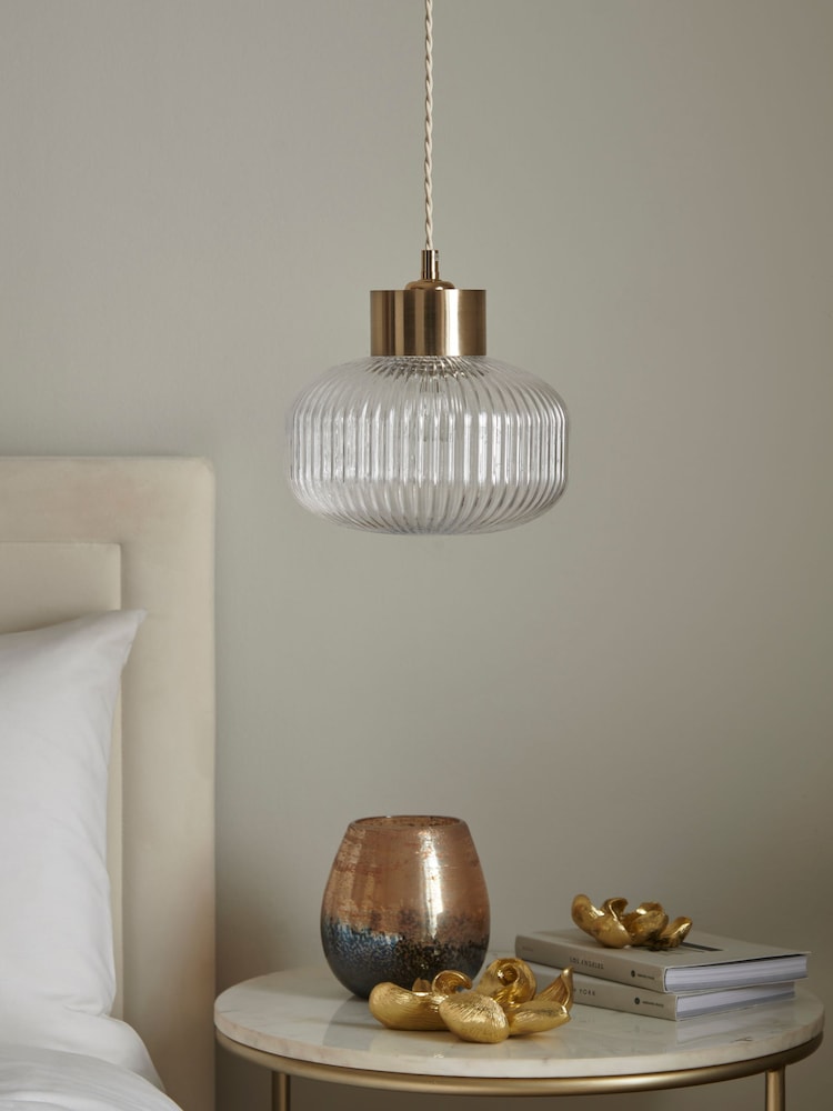 Clear Lexington Easy Fit Lamp Shade - Image 2 of 4