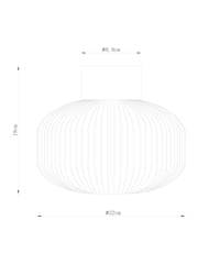 Clear Lexington Easy Fit Lamp Shade - Image 5 of 5