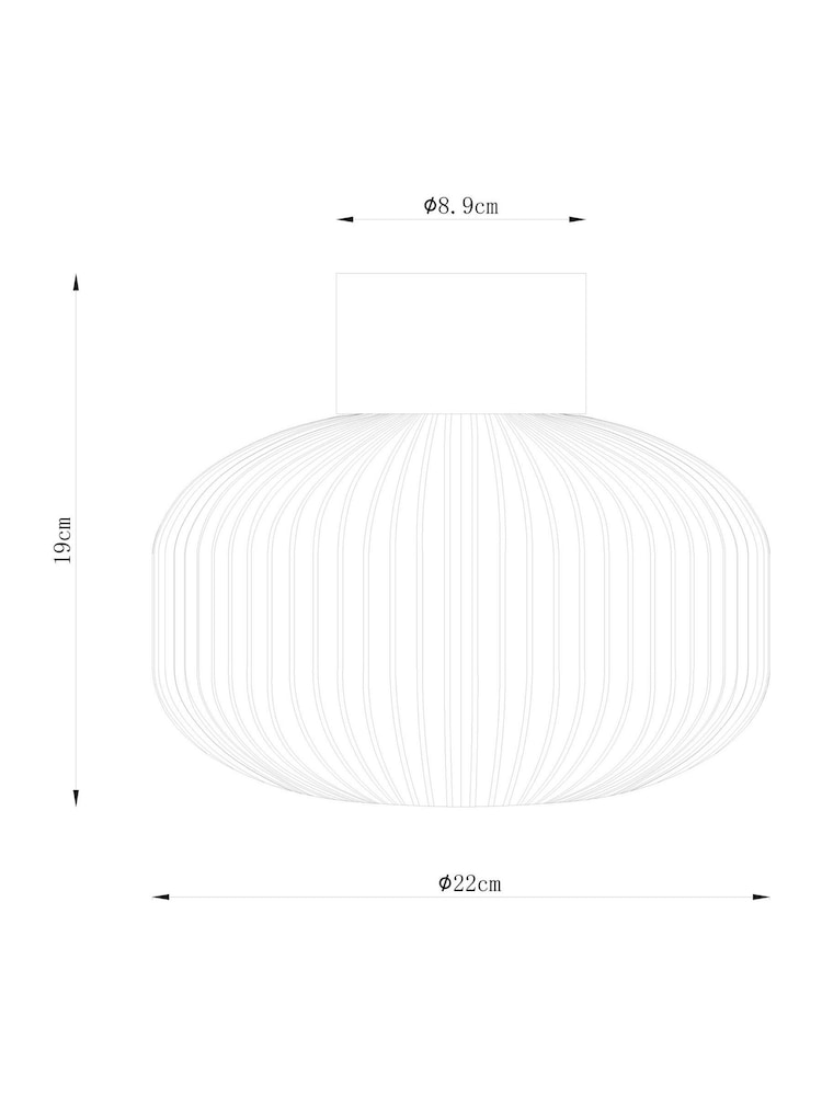 Clear Lexington Easy Fit Lamp Shade - Image 5 of 5