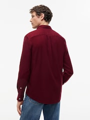 Tommy Hilfiger Red Regular Fit Flex Flannel Shirt - Image 4 of 5