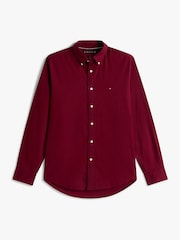 Tommy Hilfiger Red Regular Fit Flex Flannel Shirt - Image 5 of 5