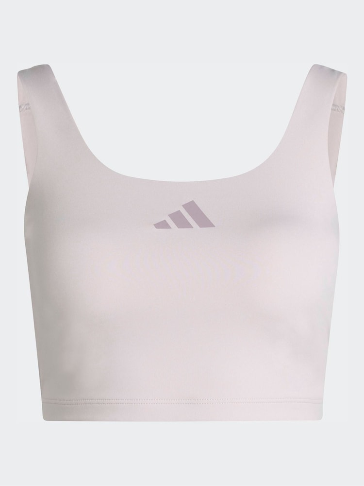adidas Purple Power Light Support Bra Tank Top - Image 7 of 7