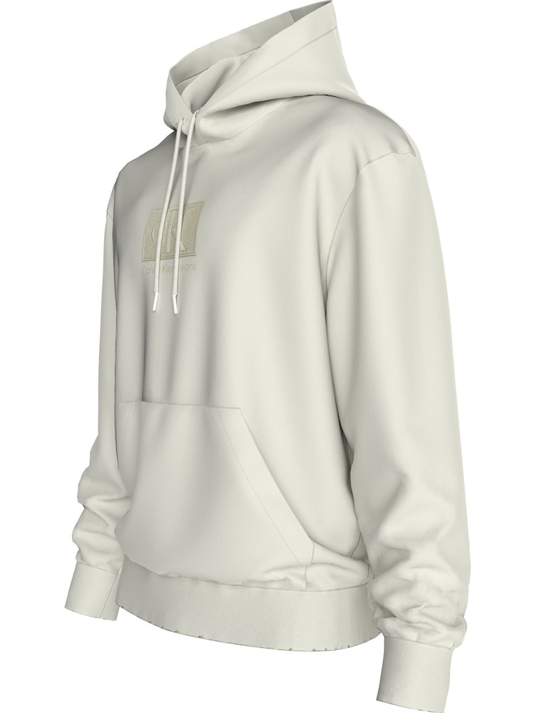 Calvin Klein Green Logo Embroidery Patch Hoodie - Image 3 of 3