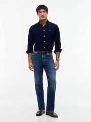 Tommy Hilfiger Blue Regular Fit Fine Corduroy Shirt - Image 2 of 5