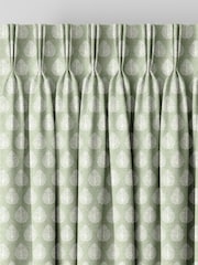 Emily Bond Sage Green Jaipur Made to Measure 100% Cotton Curtains - Image 5 of 9