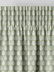 Emily Bond Sage Green Jaipur Made to Measure 100% Cotton Curtains - Image 6 of 9