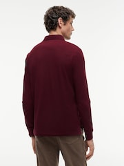 Tommy Hilfiger Red 1985 Regular Fit Long Sleeve Polo Shirt - Image 5 of 9