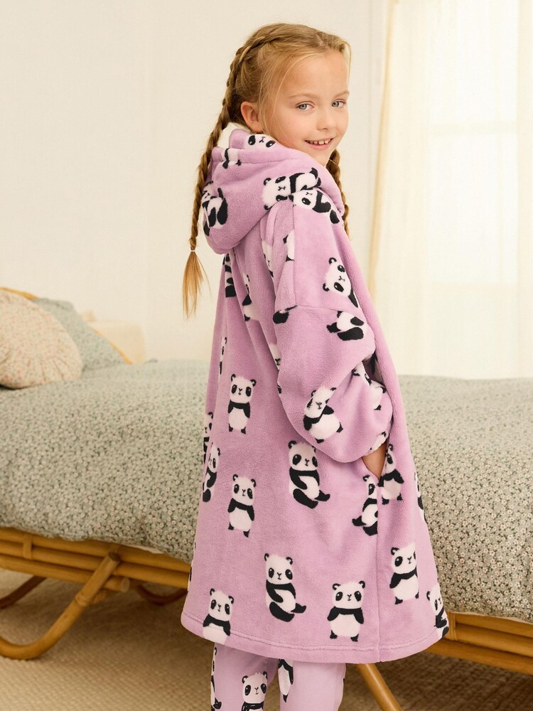 Pink Panda Character Hooded Blanket (3-16yrs) - Image 3 of 8