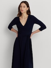 Lauren Ralph Lauren Black Carlyna Jersey Dress - Image 4 of 7