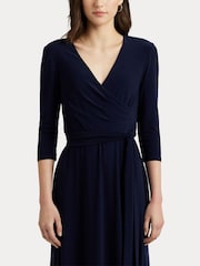 Lauren Ralph Lauren Black Carlyna Jersey Dress - Image 5 of 7