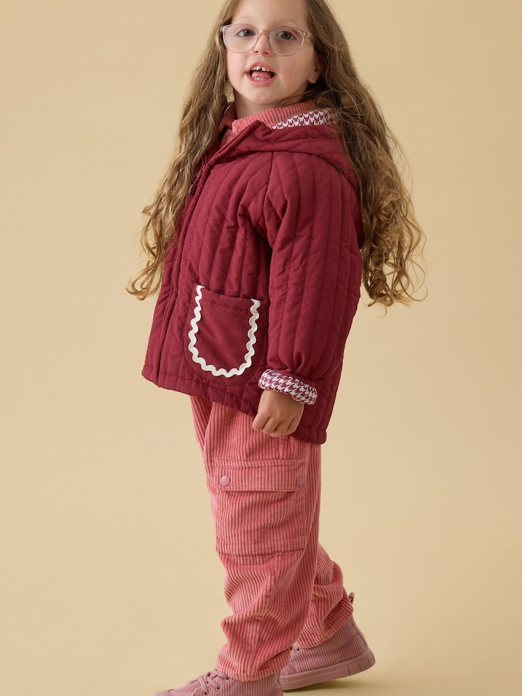 Rot - KIDLY by MORI Supersoft Lined Quilted Jacket - Bild 2 von 5 Rot - KIDLY by MORI Supersoft Lined Quilted Jacket - Bild 2 von 5