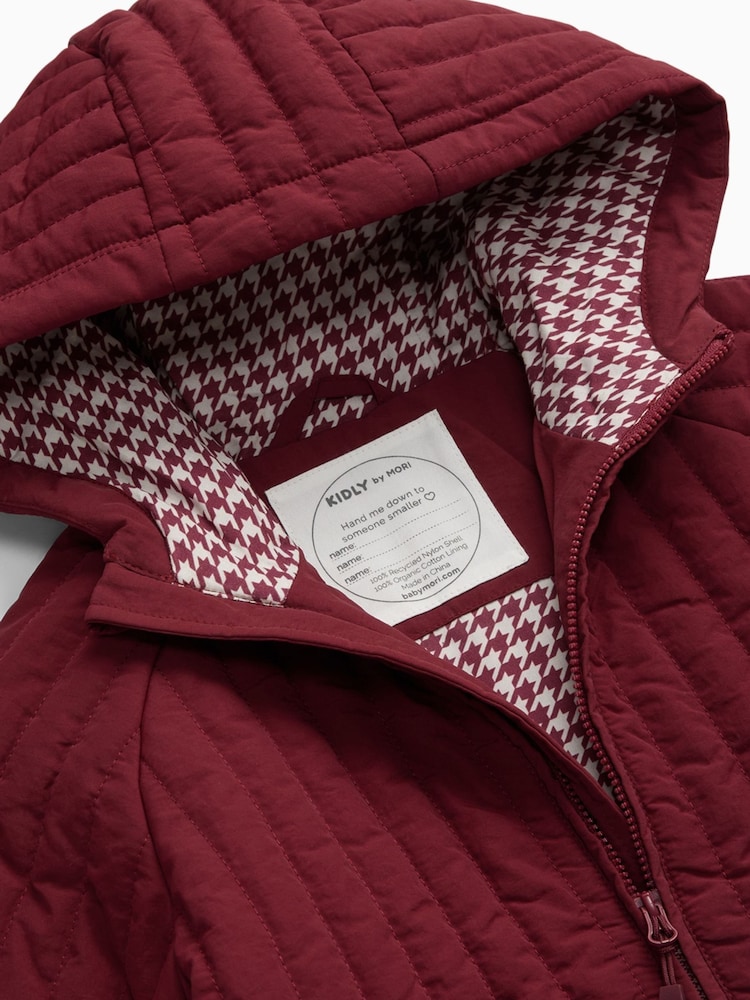 Rot - KIDLY by MORI Supersoft Lined Quilted Jacket - Bild 5 von 5 Rot - KIDLY by MORI Supersoft Lined Quilted Jacket - Bild 5 von 5