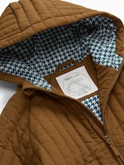 Braun - KIDLY by MORI Supersoft Lined Quilted Jacket - Bild 6 von 6