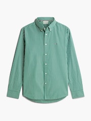 Vihreä - Tommy Hilfiger Normaali istuvuus Raidallinen paita - Kuva 5 / 6