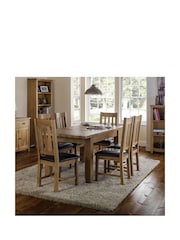 Julian Bowen Set of 2 Wood Astoria Dining Chairs - Image 1 of 4