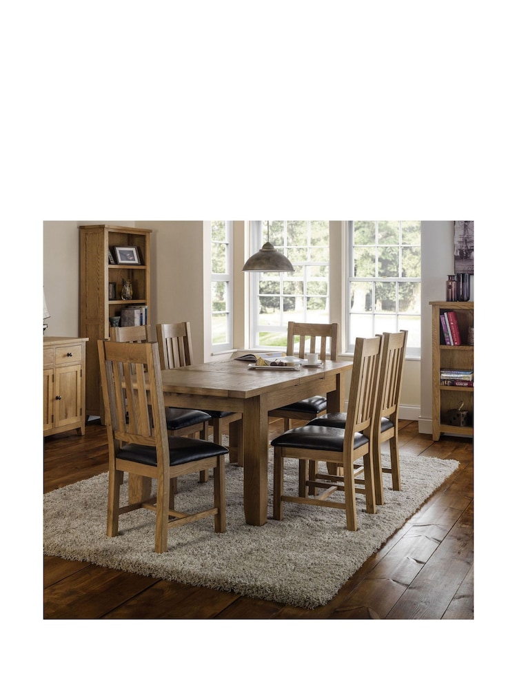 Julian Bowen Set of 2 Wood Astoria Dining Chairs - Image 1 of 4