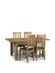 Julian Bowen Set of 2 Wood Astoria Dining Chairs - Image 4 of 4