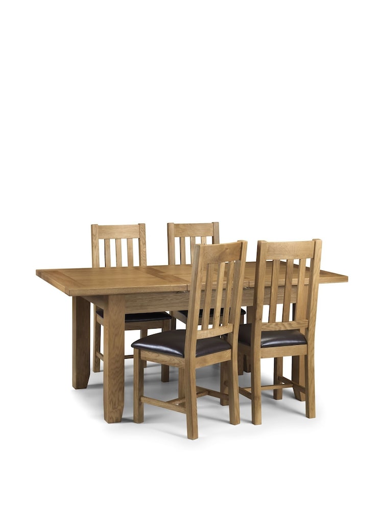 Julian Bowen Set of 2 Wood Astoria Dining Chairs - Image 4 of 4