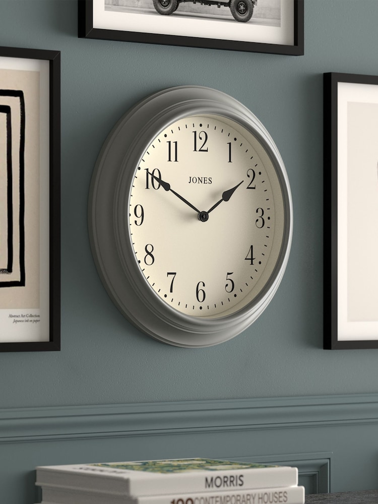 Jones Clocks Grey A Classic Wall Clock - Image 2 of 4