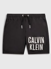 Calvin Klein Boys Black Medium Drawstring Swim Shorts - Image 1 of 1