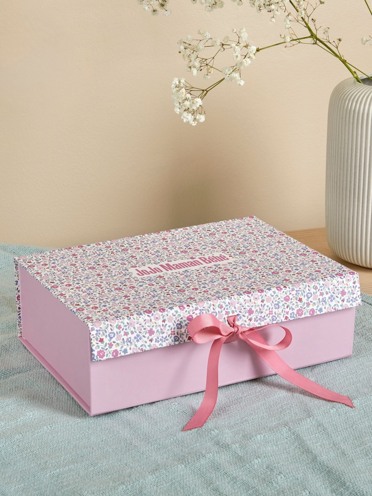 JoJo Maman Bébé Pink Ditsy Gift Box - Image 1 of 2