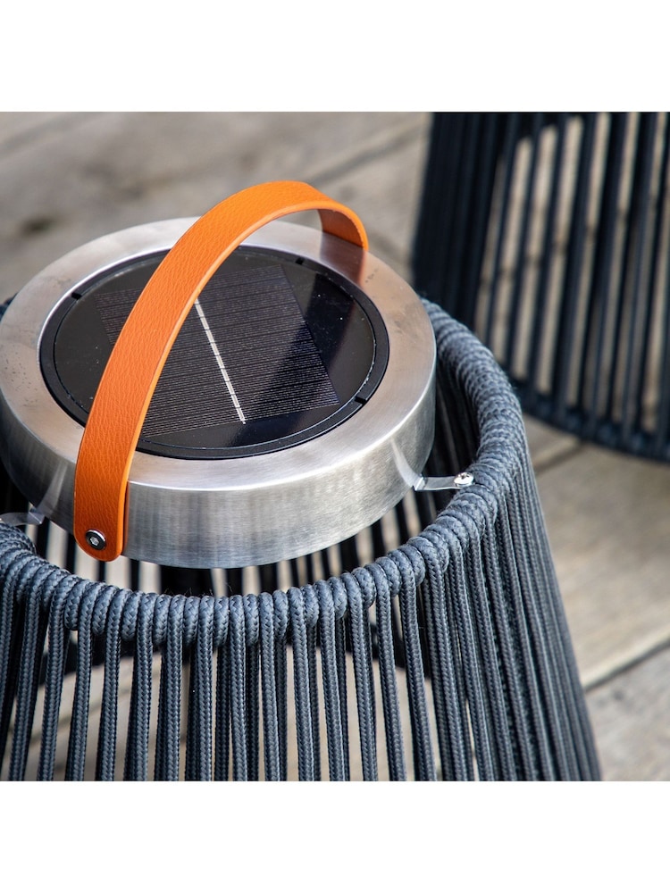 Gallery Black Garden Large Cabra LED Solar Lantern - Image 2 of 4