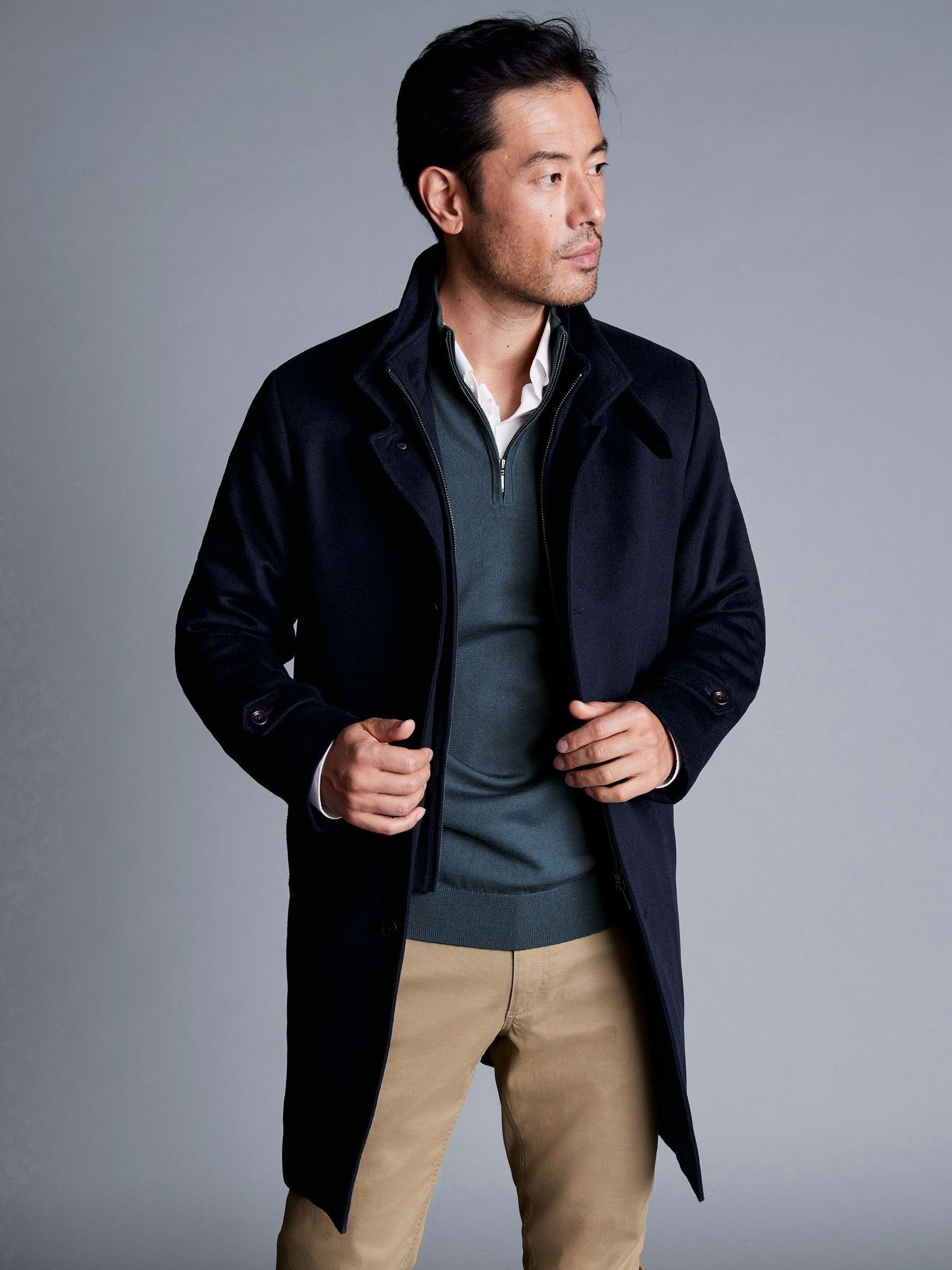 Charles tyrwhitt overcoat clearance