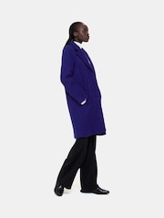 Whistles Blue Anita Wool Boucle Coat - Image 3 of 4