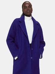 Whistles Blue Anita Wool Boucle Coat - Image 4 of 4