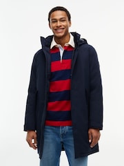 Mavi - Tommy Hilfiger Performance Tech Kapşonlu Yastıqlı Parka Gödəkçə - 6şəkildən 3 şəkil