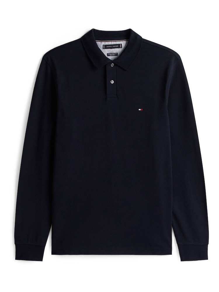 Tommy Hilfiger Blue Plus 1985 Regular Fit Long Sleeve Polo Shirt - Image 1 of 1