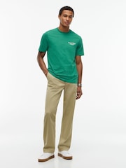Зелений - Tommy Hilfiger Футболка з круглим вирізом і логотипом на спині - Image 3 of 6