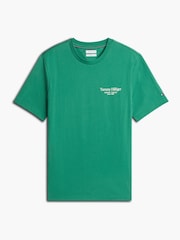 Зелений - Tommy Hilfiger Футболка з круглим вирізом і логотипом на спині - Image 6 of 6
