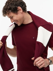 Tommy Hilfiger Red Flag Embroidery Crew Neck T-Shirt - Image 2 of 5