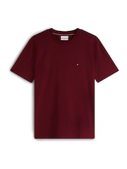Tommy Hilfiger Red Flag Embroidery Crew Neck T-Shirt - Image 5 of 5