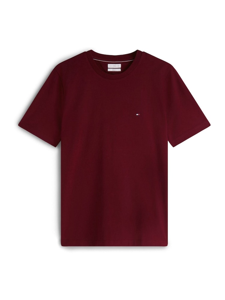 Tommy Hilfiger Red Flag Embroidery Crew Neck T-Shirt - Image 5 of 5