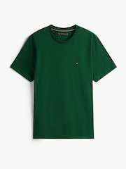 Tommy Hilfiger Ornamental Green Flag Embroidery Crew Neck T-Shirt - Image 5 of 5