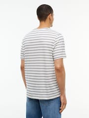 Tommy Hilfiger White Flag Embroidery Crew Neck T-Shirt - Image 2 of 4